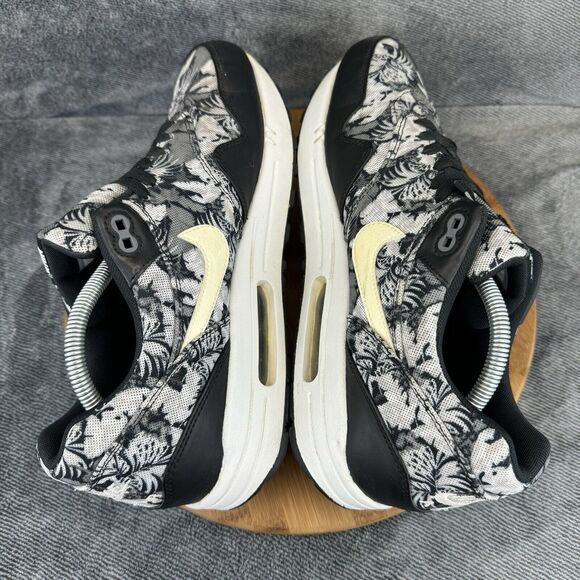 Nike Mens Air Max 1 GPX 684174-001 Black Gray Floral Sneakers Shoes Size 12 - Picture 5 of 9
